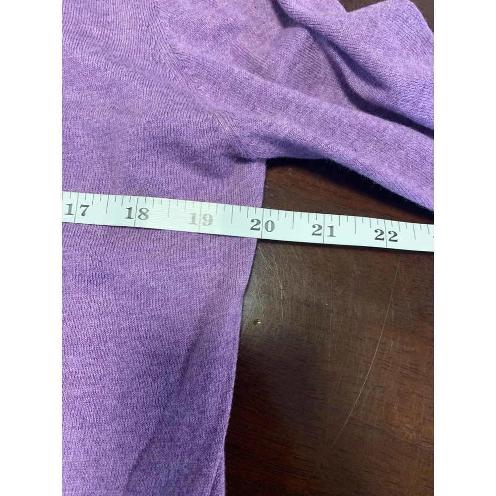 Zara Man Basic Purple Silk Cotton Cashmere Crewneck Sweater  XL